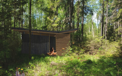 Silent meditation cabin